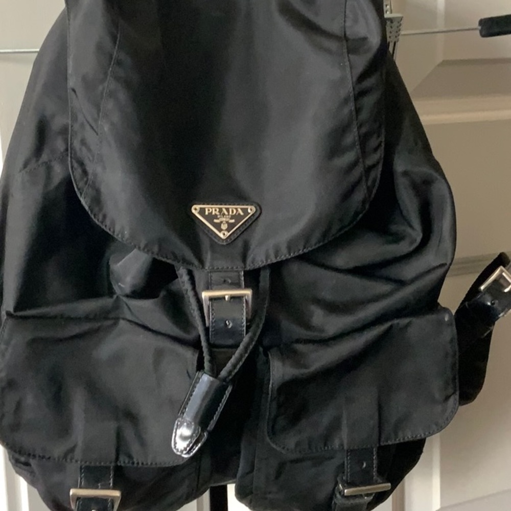 Authentic Prada Nylon Backpack Black - image 2